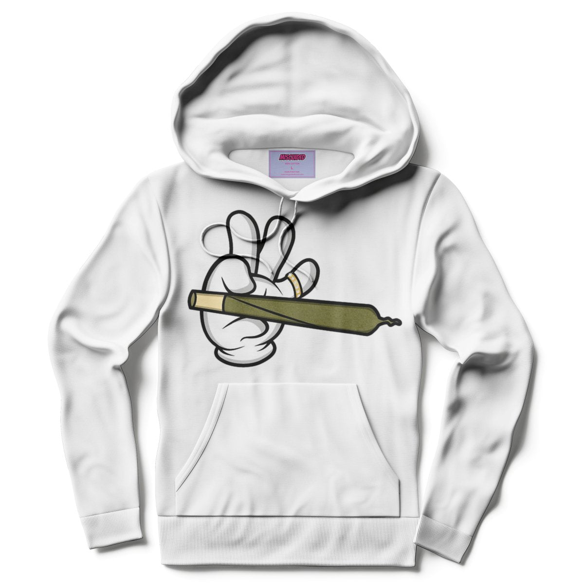 Misguided (Loud Hands) Hoodie - White - Lucid Soles