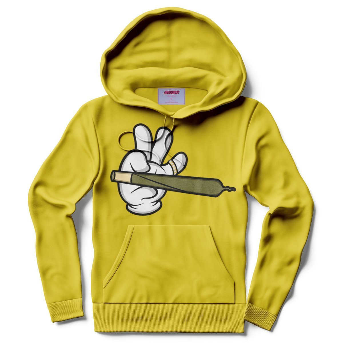 Misguided (Loud Hands) Hoodie - Yellow - Lucid Soles
