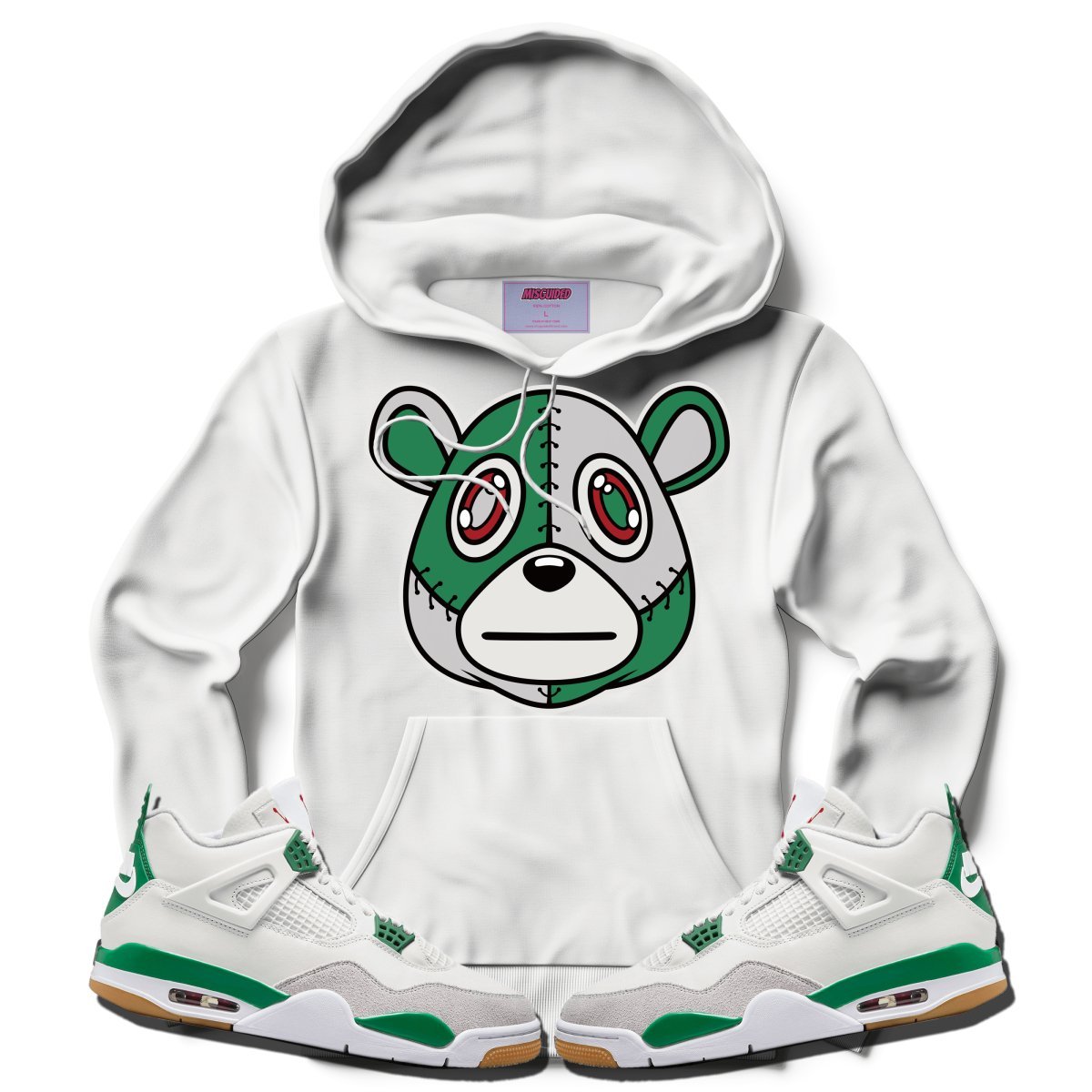Misguided (NIKE SB X AIR JORDAN 4 PINE GREEN) Hoodie - Lucid Soles