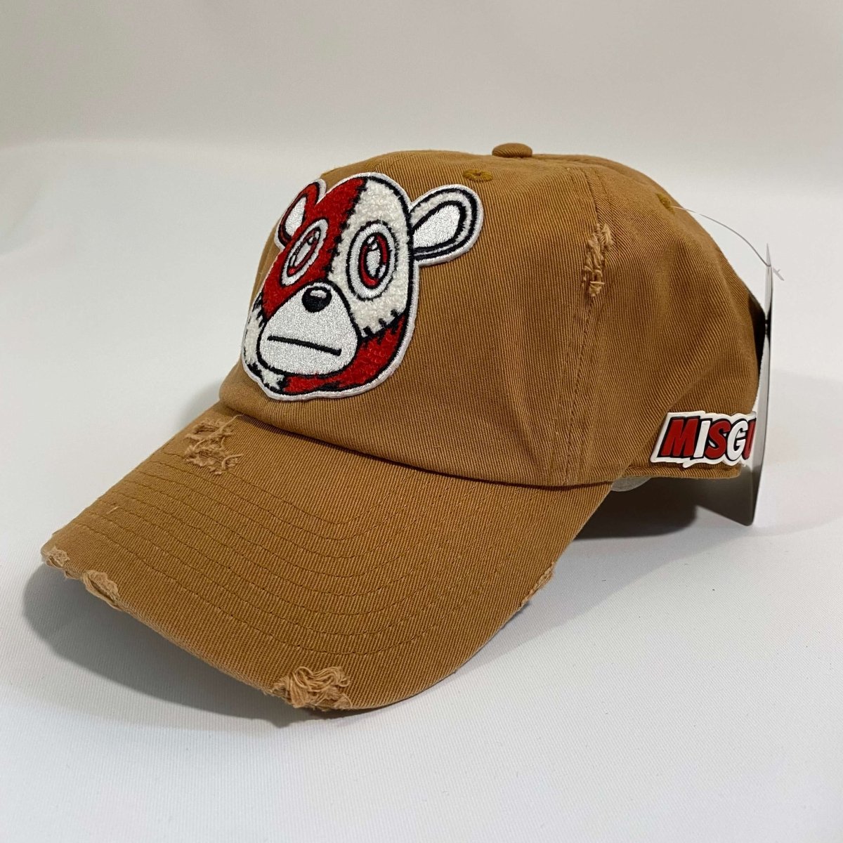 Misguided (Red Oreo 6's) Distressed Dad Hat - Brown - Lucid Soles
