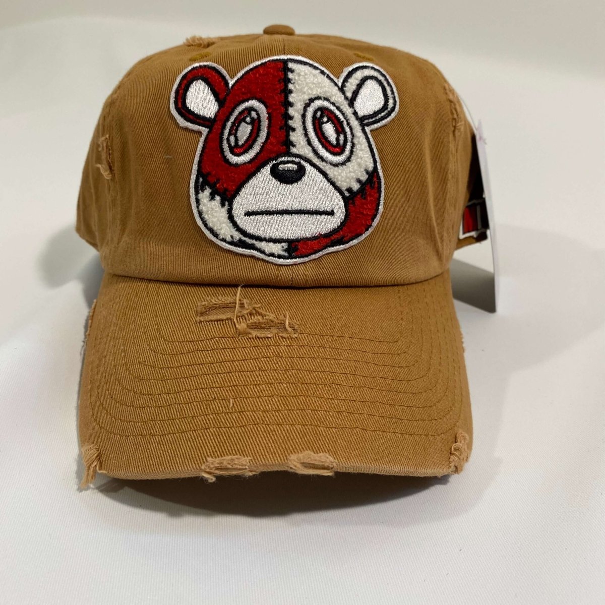 Misguided (Red Oreo 6's) Distressed Dad Hat - Brown - Lucid Soles
