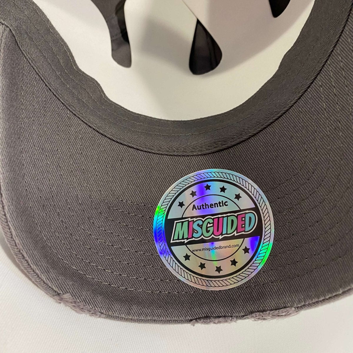 Misguided (Red Oreo 6's) Distressed Dad Hat - Dark Grey - Lucid Soles