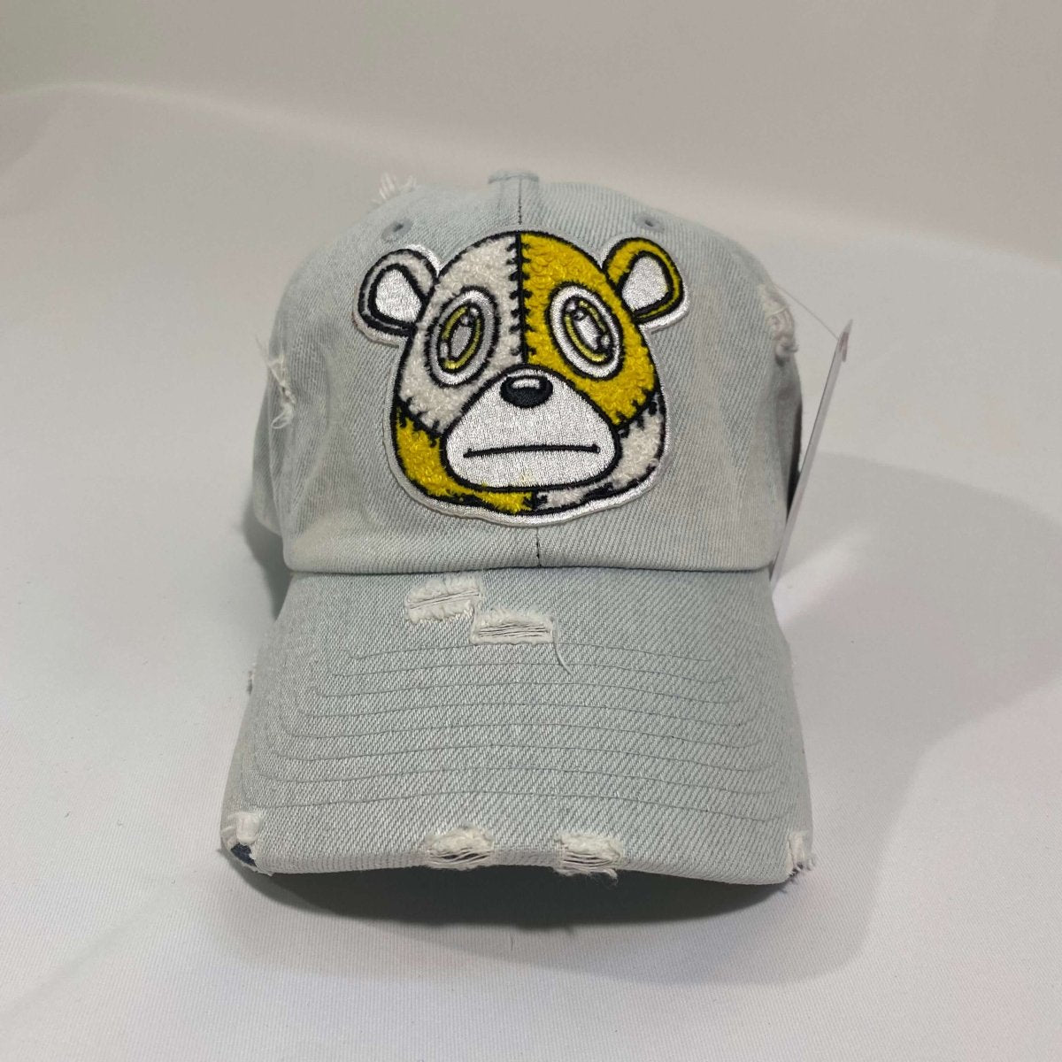 Misguided (Retro 1 Taxi) Distressed Dad Hat - Light Denim - Lucid Soles