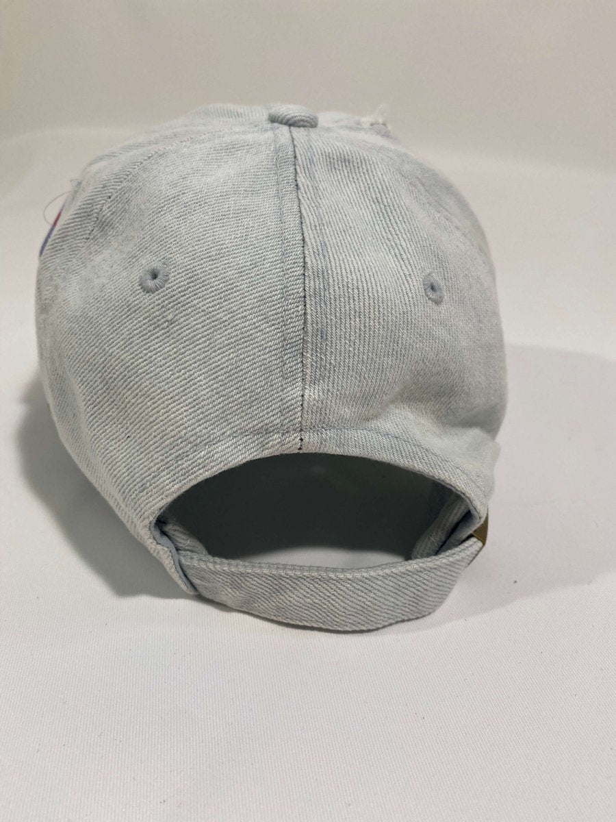 Misguided (Retro 1 Taxi) Distressed Dad Hat - Light Denim - Lucid Soles