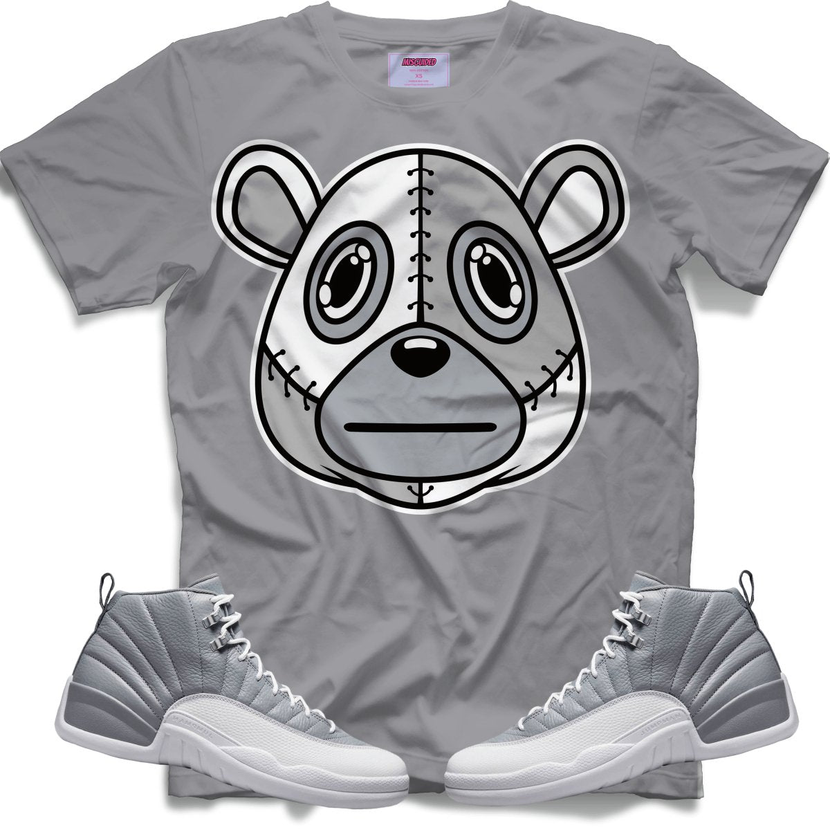 Misguided (Retro 12 Stealth) T-Shirt - Grey - Lucid Soles