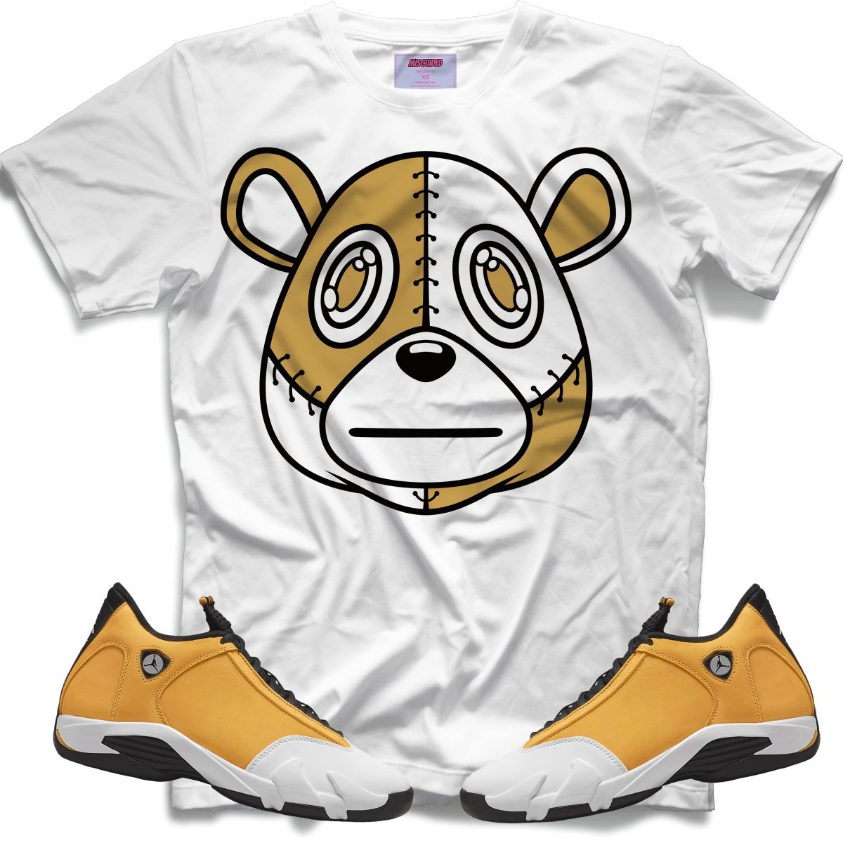 Misguided (Retro 14 Ginger) T-Shirt - White - Lucid Soles