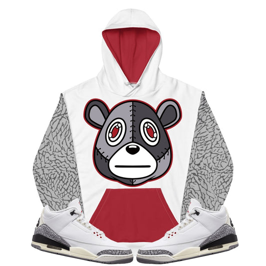 Misguided (Retro 3 White Cement) Hoodie - Lucid Soles