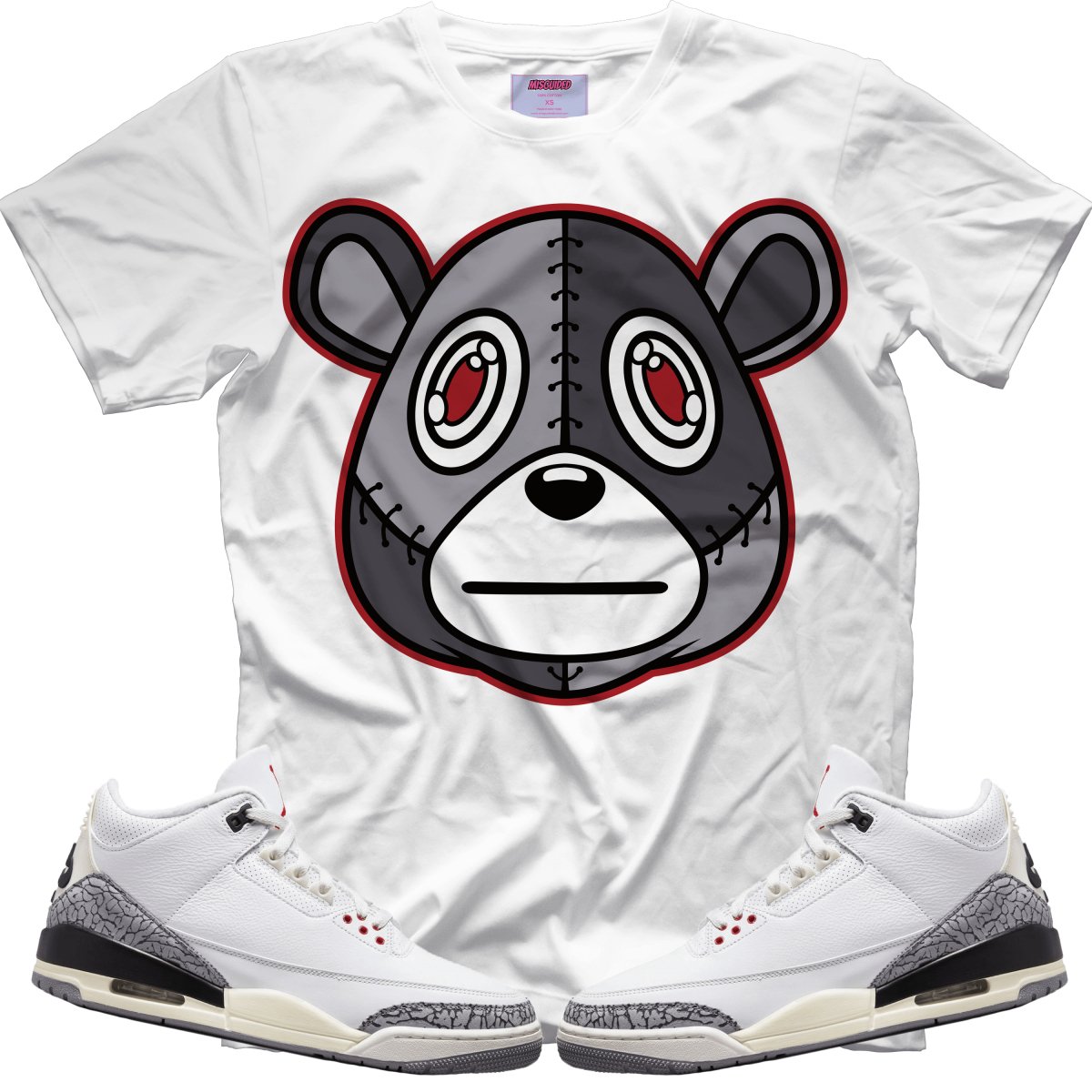 Misguided (Retro 3 White Cement) T-Shirt - Lucid Soles