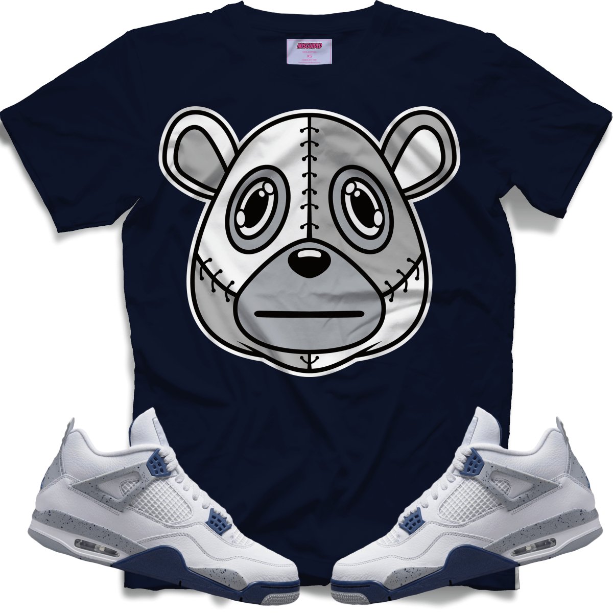 Misguided (Retro 4 Midnight Navy) T-Shirt - Lucid Soles