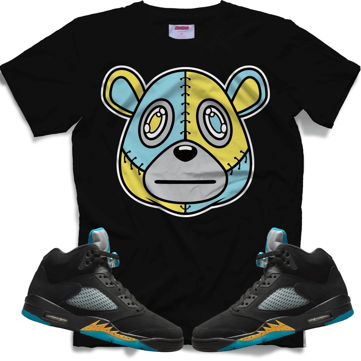 Misguided (Retro 5 Aqua) T-Shirt - Lucid Soles
