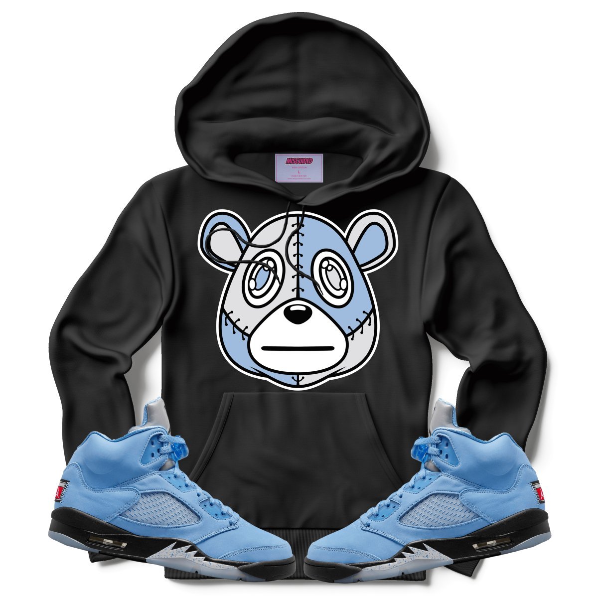Misguided (Retro 5 UNC) Hoodie - Lucid Soles