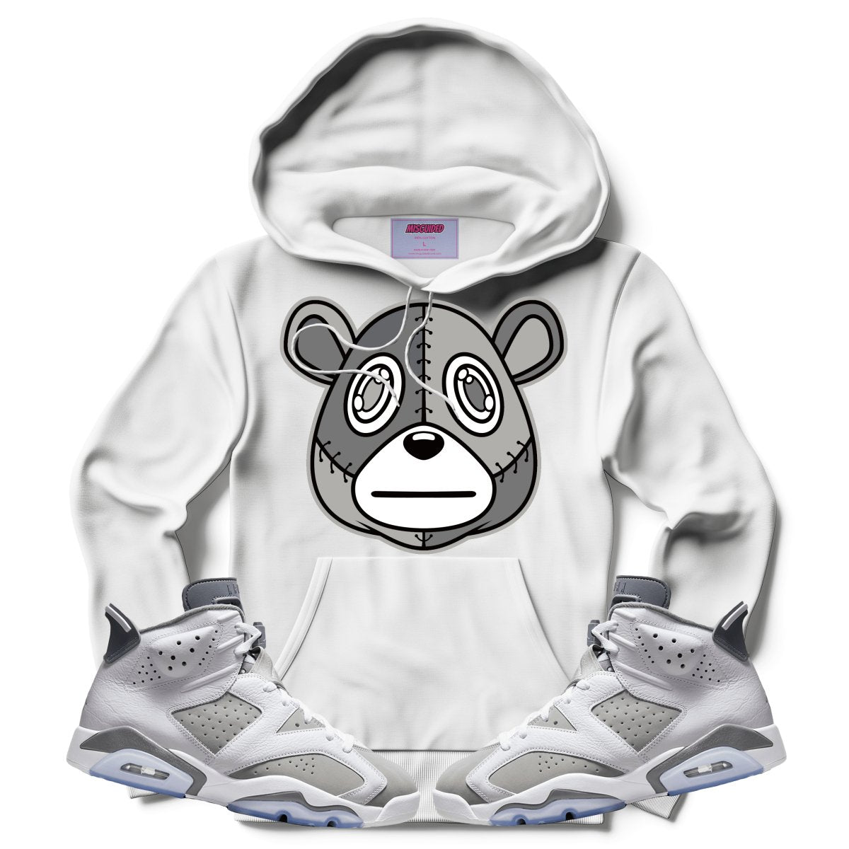 Misguided (Retro 6 Cool Grey) Hoodie - Lucid Soles