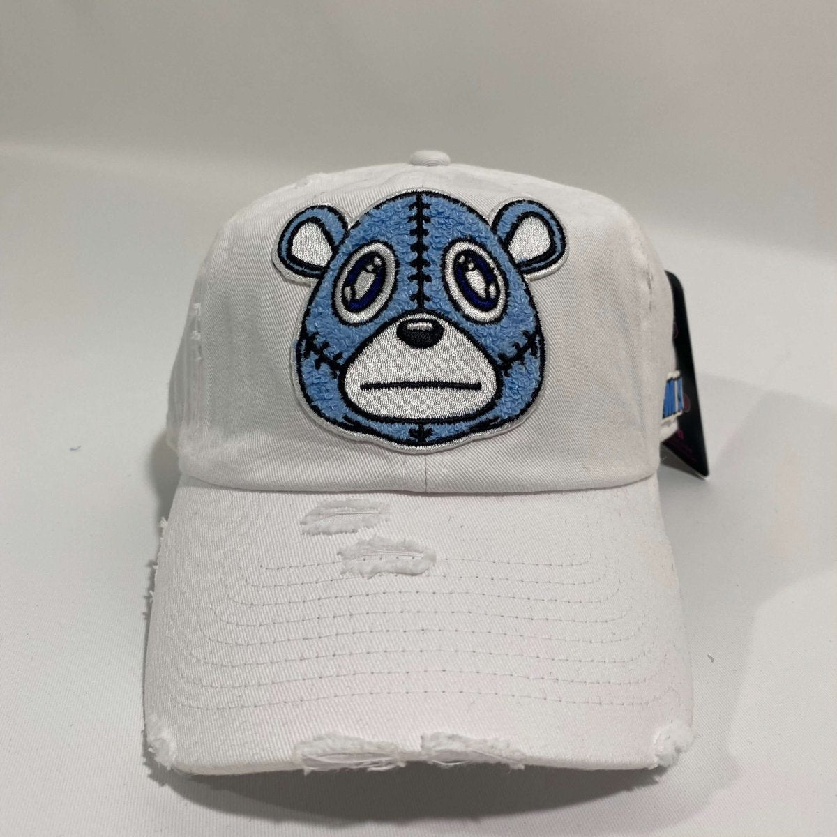 Misguided (UNC 6's) Distressed Dad Hat - White - Lucid Soles