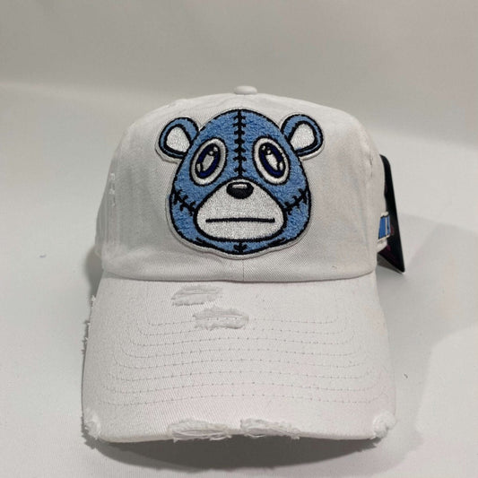 Misguided (UNC 6's) Distressed Dad Hat - White - Lucid Soles