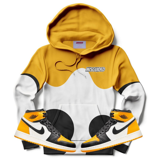 Misguided Waves (Retro 1 Taxi) Hoodie - Lucid Soles
