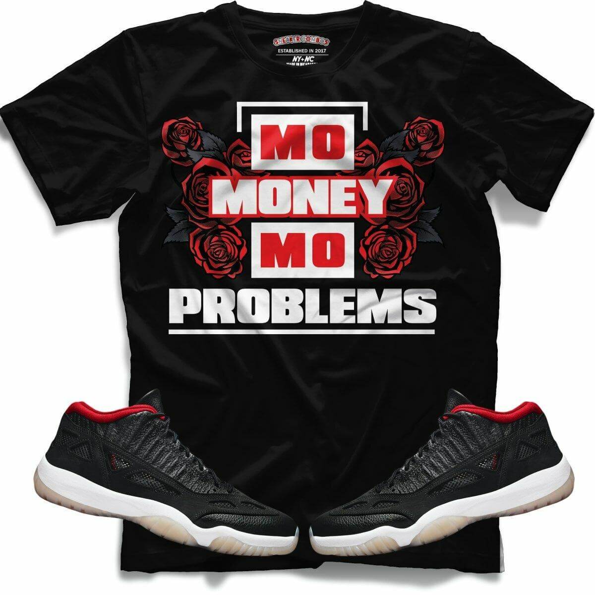 Mo Money Mo Problems (Retro 11 Low IE Bred) T-Shirt - Lucid Soles