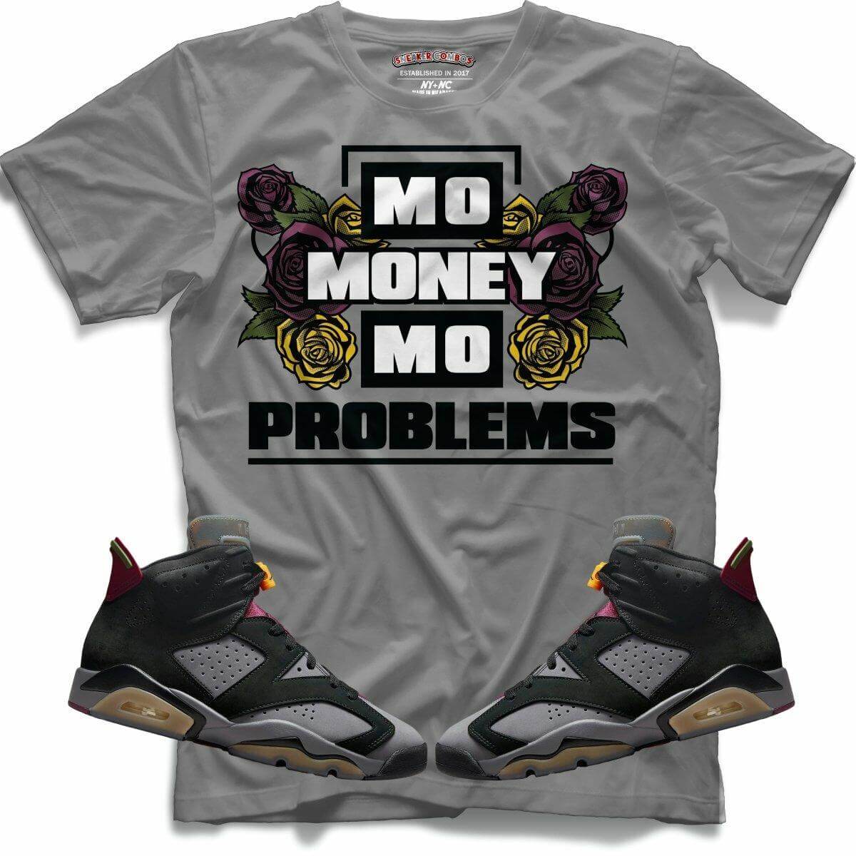 Mo Money Mo Problems (Retro 6 Bordeaux) T-Shirt - Lucid Soles