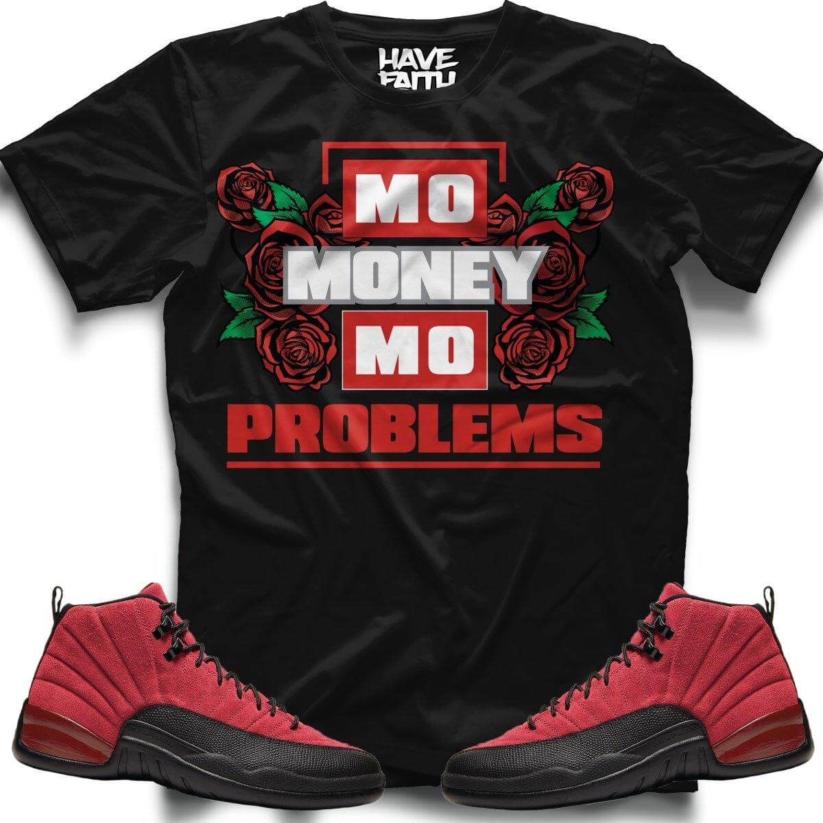 Mo Money (Reverse Flu Game Retro 12's) T-Shirt - Lucid Soles
