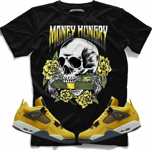 Money Hungry (Retro 4 Lightning) T-Shirt - Lucid Soles