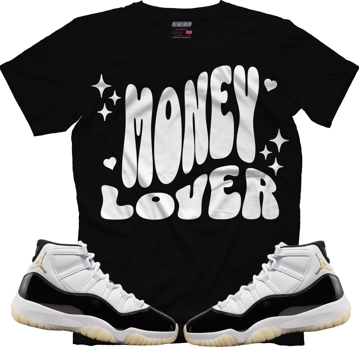 Money Lover (Air Jordan 11 Gratitude) T-Shirt - Lucid Soles
