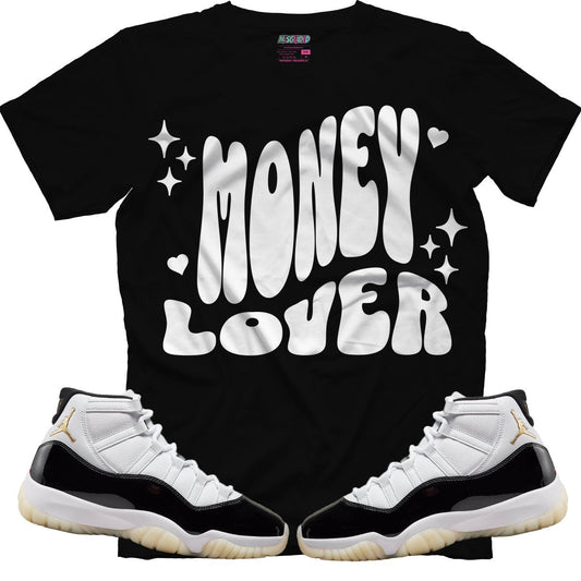 Money Lover (Air Jordan 11 Gratitude) T-Shirt - Lucid Soles