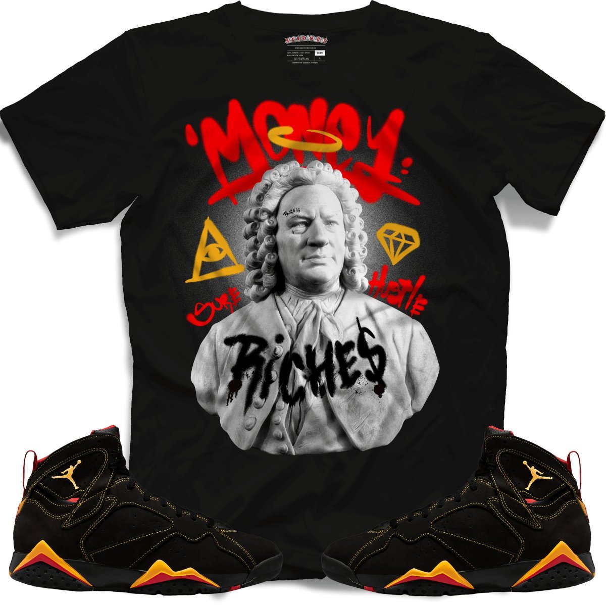 Money Man (Retro 7 Citrus) T-Shirt - Lucid Soles
