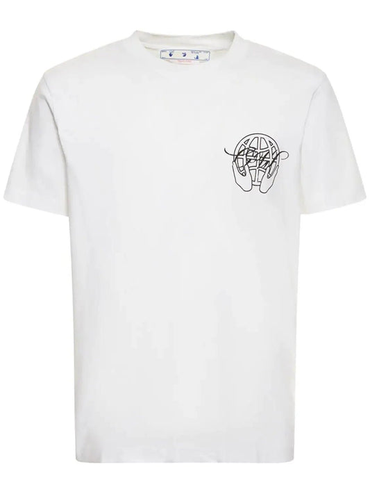 Off - White Hand Arrow Logo T-Shirt White - Lucid Soles
