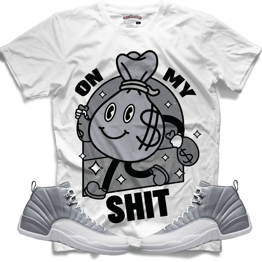 On My Shit (Retro 12 Stealth) T-Shirt - Lucid Soles