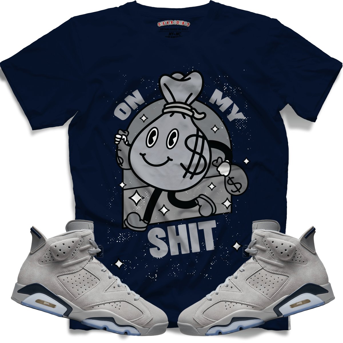 On My Shit (Retro 6 Georgetown) T-Shirt - Lucid Soles