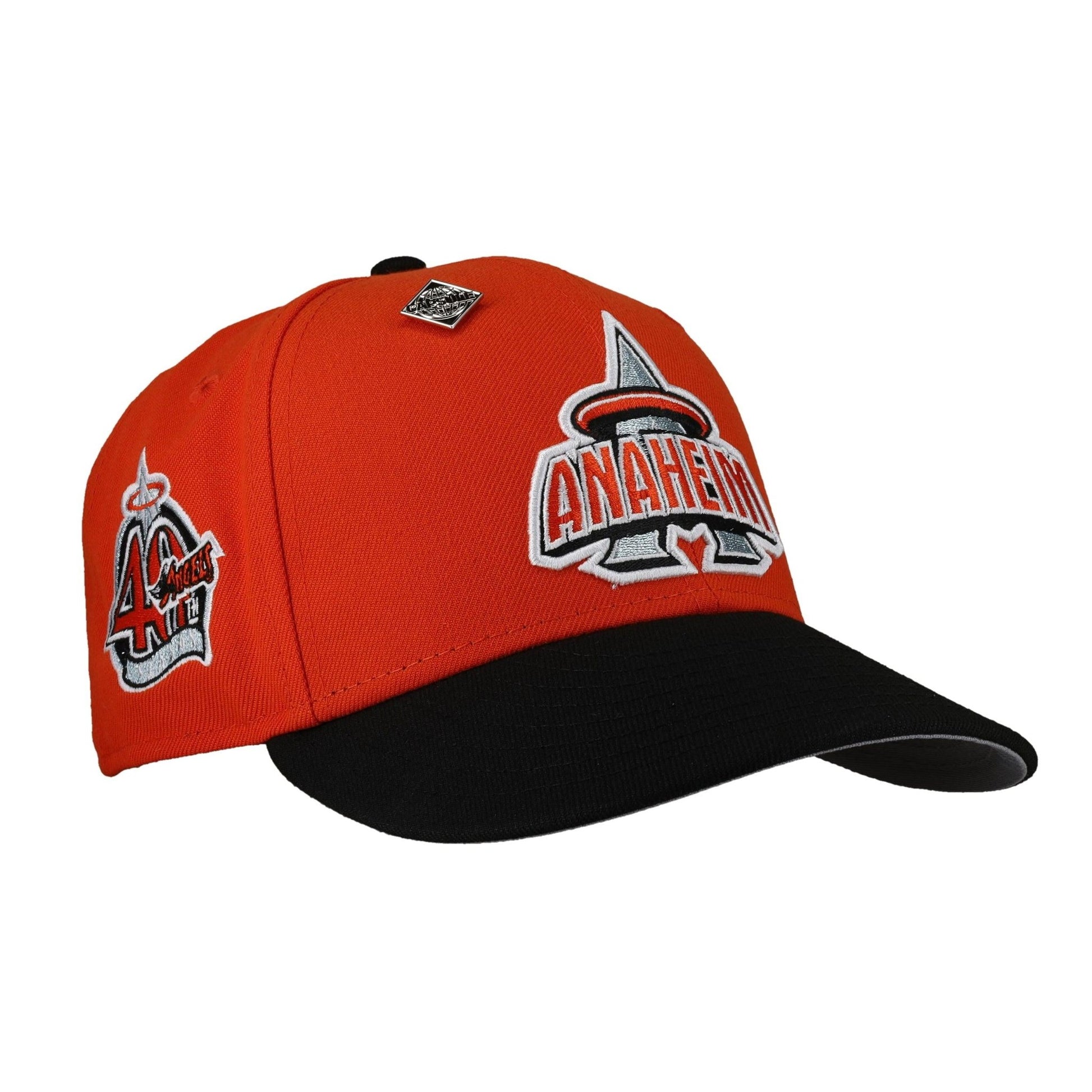 Anaheim Angels 40th Season Patch Orange 59Fifty Fitted Hat - Lucid Soles