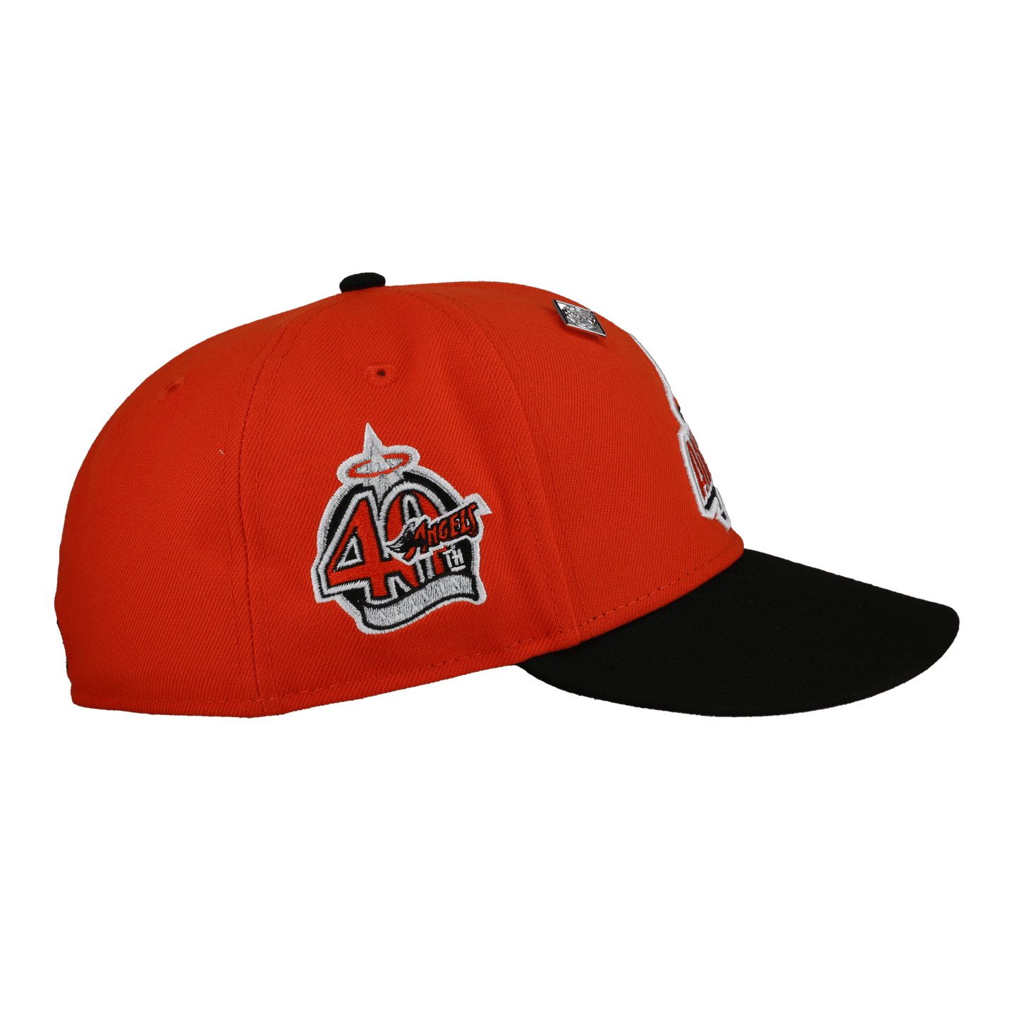 Anaheim Angels 40th Season Patch Orange 59Fifty Fitted Hat - Lucid Soles