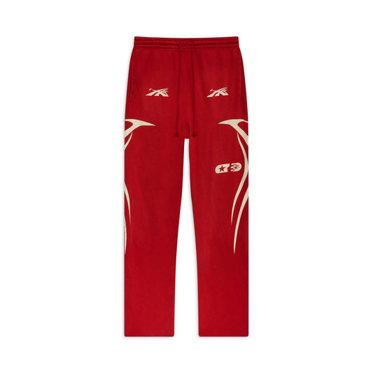 Hellstar Sports Double Hit Logo Sweatpant RED - Lucid Soles
