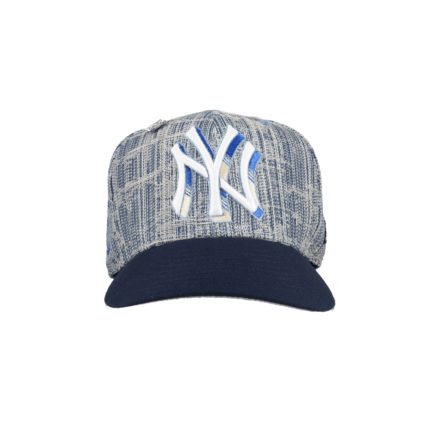 New York Yankees Distressed Denim 50th Season Patch 59Fifty Fitted Hat - Lucid Soles