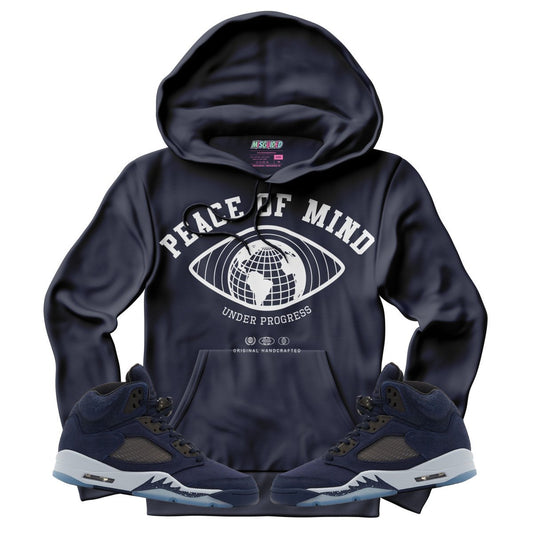 Peace Of Mind (Air Jordan 5 Midnight Navy) Hoodie - Lucid Soles