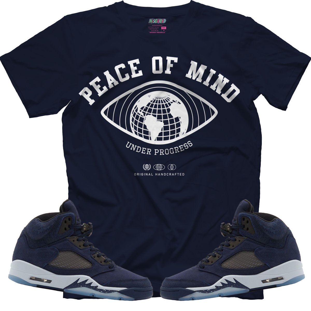Peace Of Mind (Air Jordan 5 Midnight Navy) T-Shirt - Lucid Soles