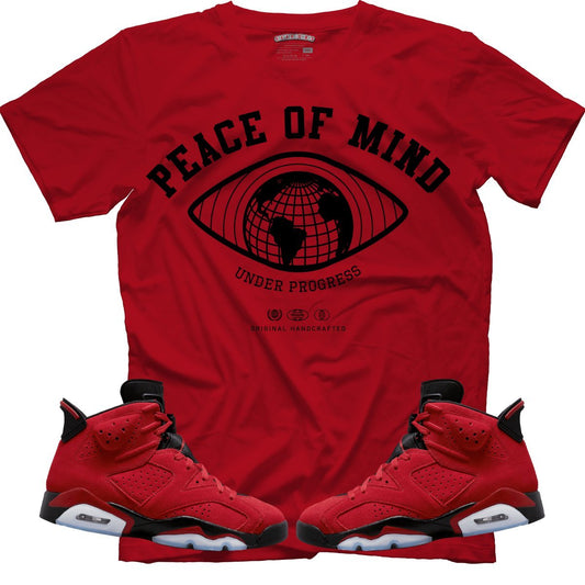 Peace Of Mind (Air Jordan 6 Toro Bravo) T-Shirt - Lucid Soles