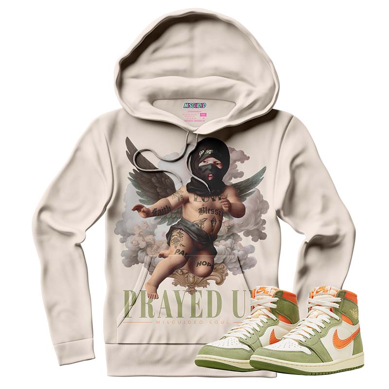 Prayed Up (AIR JORDAN 1 HIGH OG CRAFT “CELADON”) Hoodie - Lucid Soles