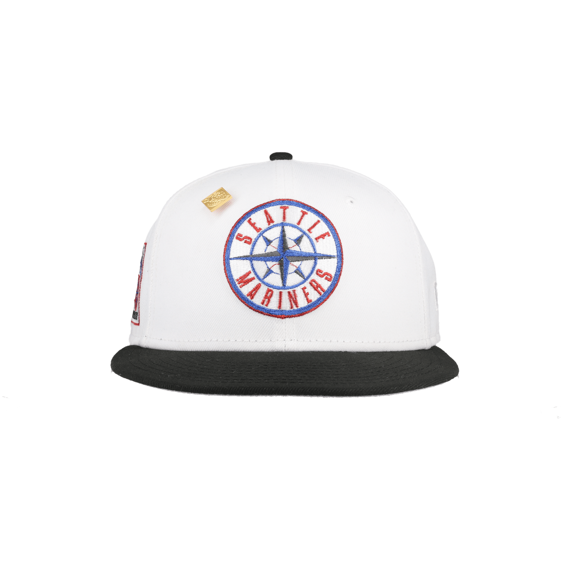 Seattle Mariners Pure White 40th Anniversary Patch 59Ffity Fitted Hat - Lucid Soles