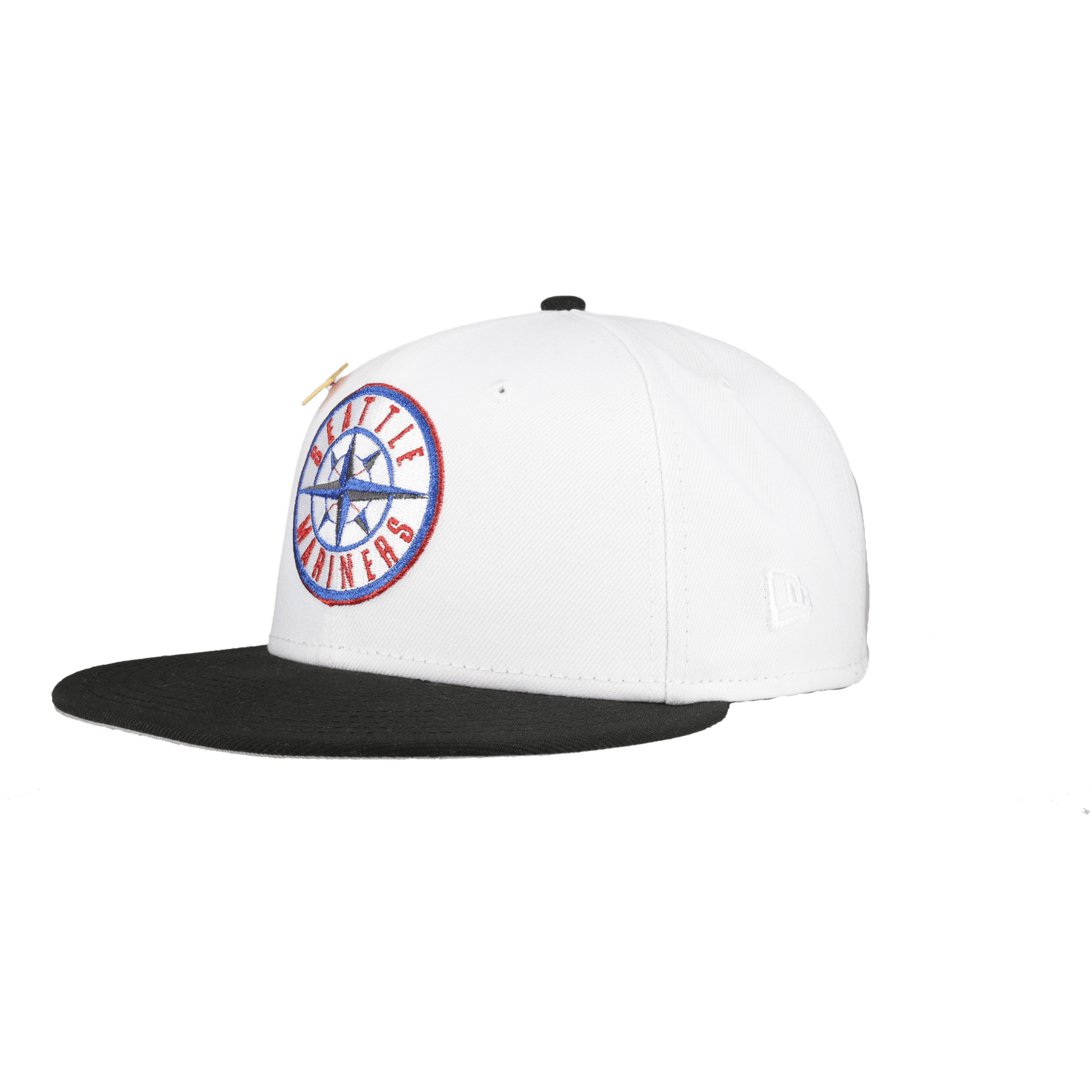 Seattle Mariners Pure White 40th Anniversary Patch 59Ffity Fitted Hat - Lucid Soles
