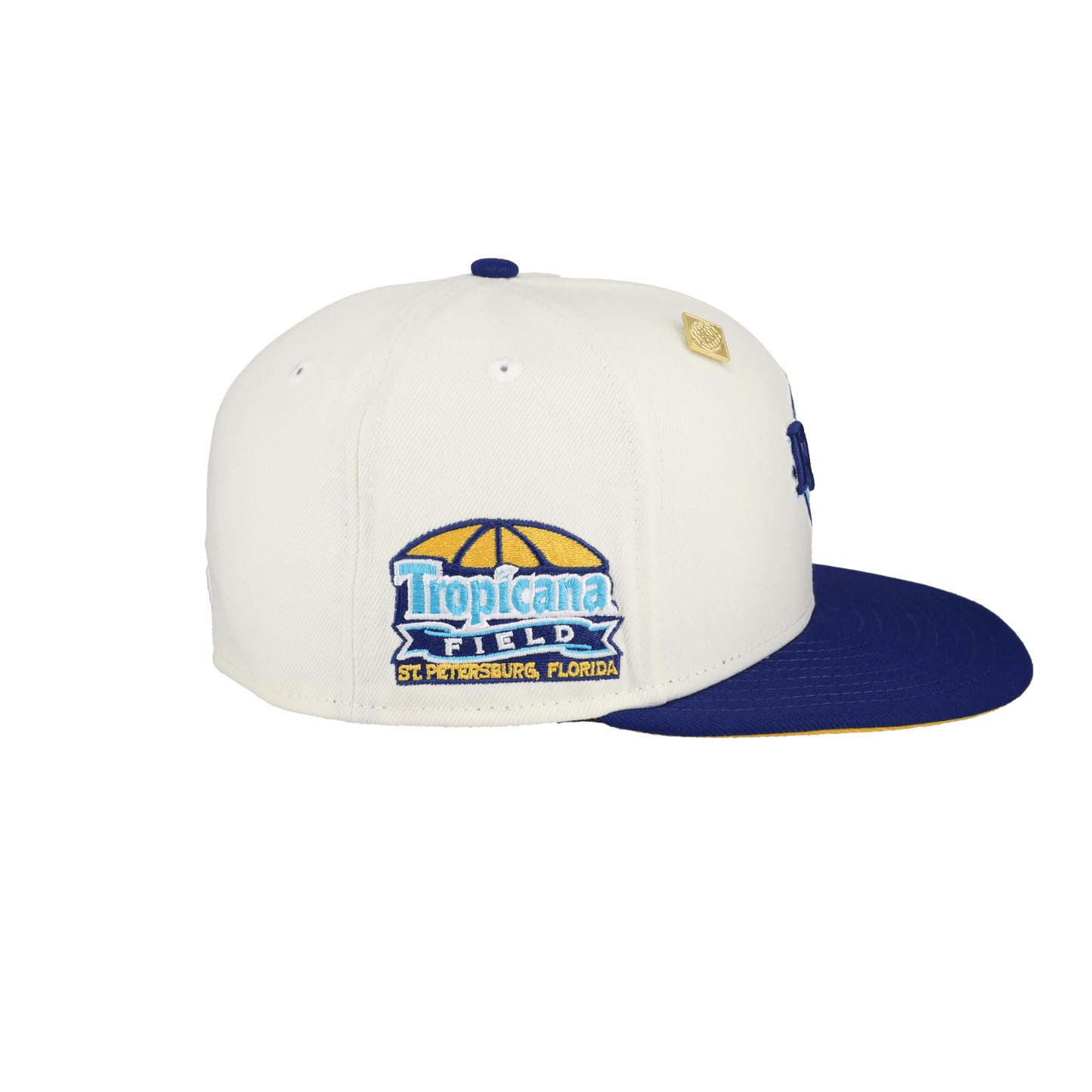 Tampa Bay Rays Tropicana Field Patch Chrome 59Fifty Fitted Hat - Lucid Soles