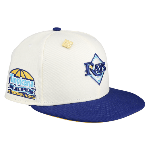 Tampa Bay Rays Tropicana Field Patch Chrome 59Fifty Fitted Hat - Lucid Soles