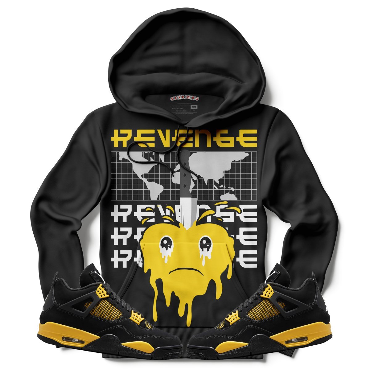 Revenge (Air Jordan 4 Thunder) Hoodie - Lucid Soles