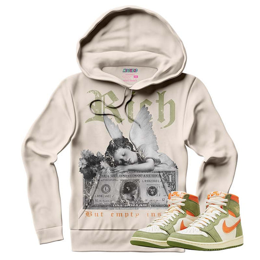 Rich But Empty Inside (AIR JORDAN 1 HIGH OG CRAFT “CELADON”) Hoodie - Lucid Soles