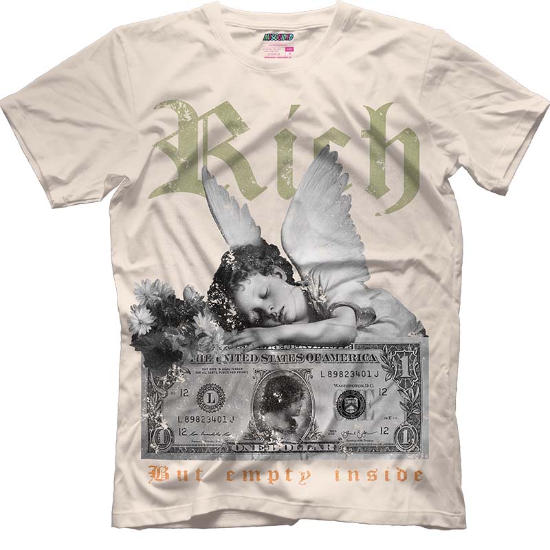 Rich But Empty Inside (AIR JORDAN 1 HIGH OG CRAFT “CELADON”) T-Shirt - Lucid Soles