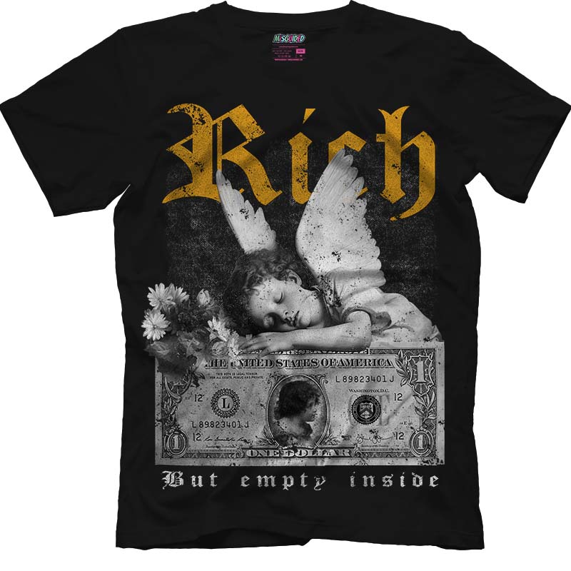 Rich But Empty Inside (Air Jordan 1 Retro High OG 'Yellow Ochre') T-Shirt - Lucid Soles