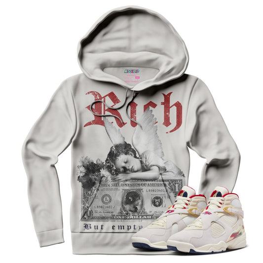 Rich But Empty Inside (SOLEFLY X AIR JORDAN 8 “MI CASA ES SU CASA”) Hoodie - Lucid Soles