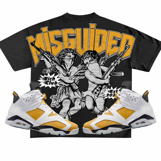 Rich Club (Air Jordan 6 Retro Yellow Ochre) T-Shirt - Lucid Soles