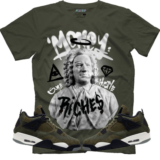 Riches (Air Jordan 4 Craft "Olive") T-Shirt - Lucid Soles