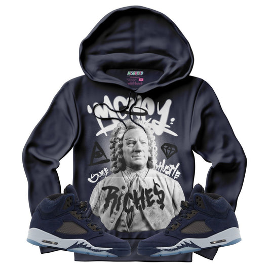 Riches (Air Jordan 5 Midnight Navy) Hoodie - Lucid Soles