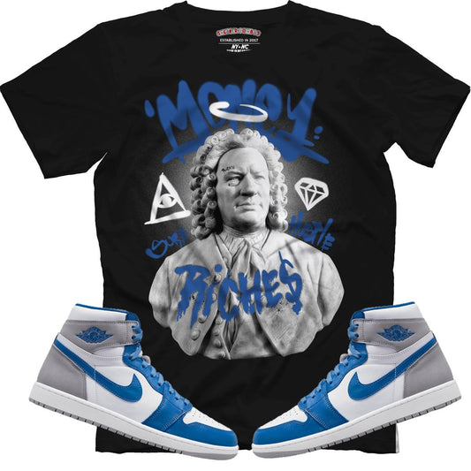Riches (Retro 1 True Blue) T-Shirt - Lucid Soles